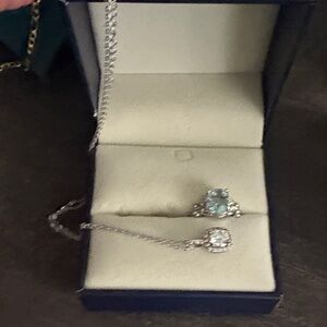 Elegant Silver Necklace and Ring Set